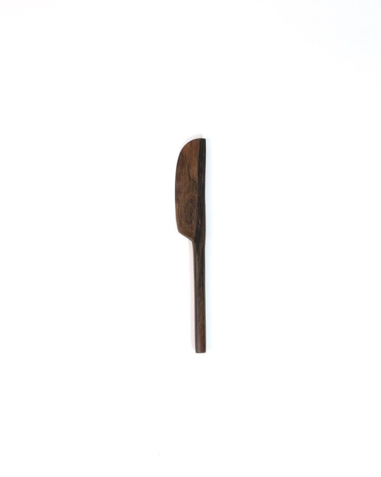 Curved Cheese Knife Ziricote Wood